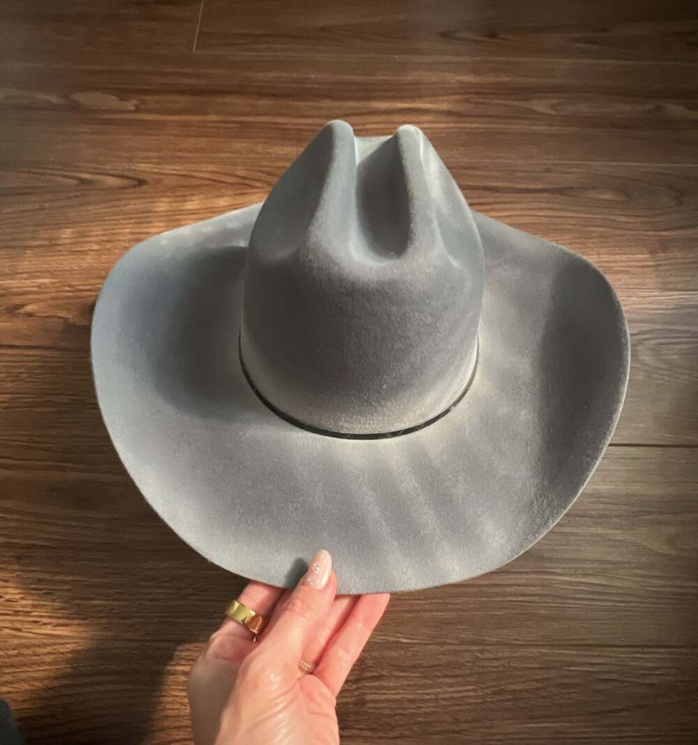 Free People Wool Cowboy Hat Size M Gray